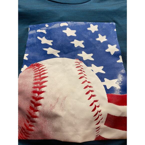 Tek Gear Dry Tek Blue Baseball Boys Shirt Sz XL - Picture 5 of 6